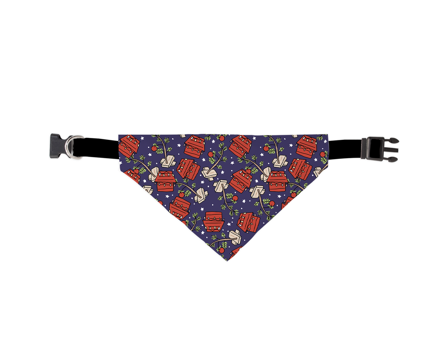 A Cheery Brown Christmas Bandana