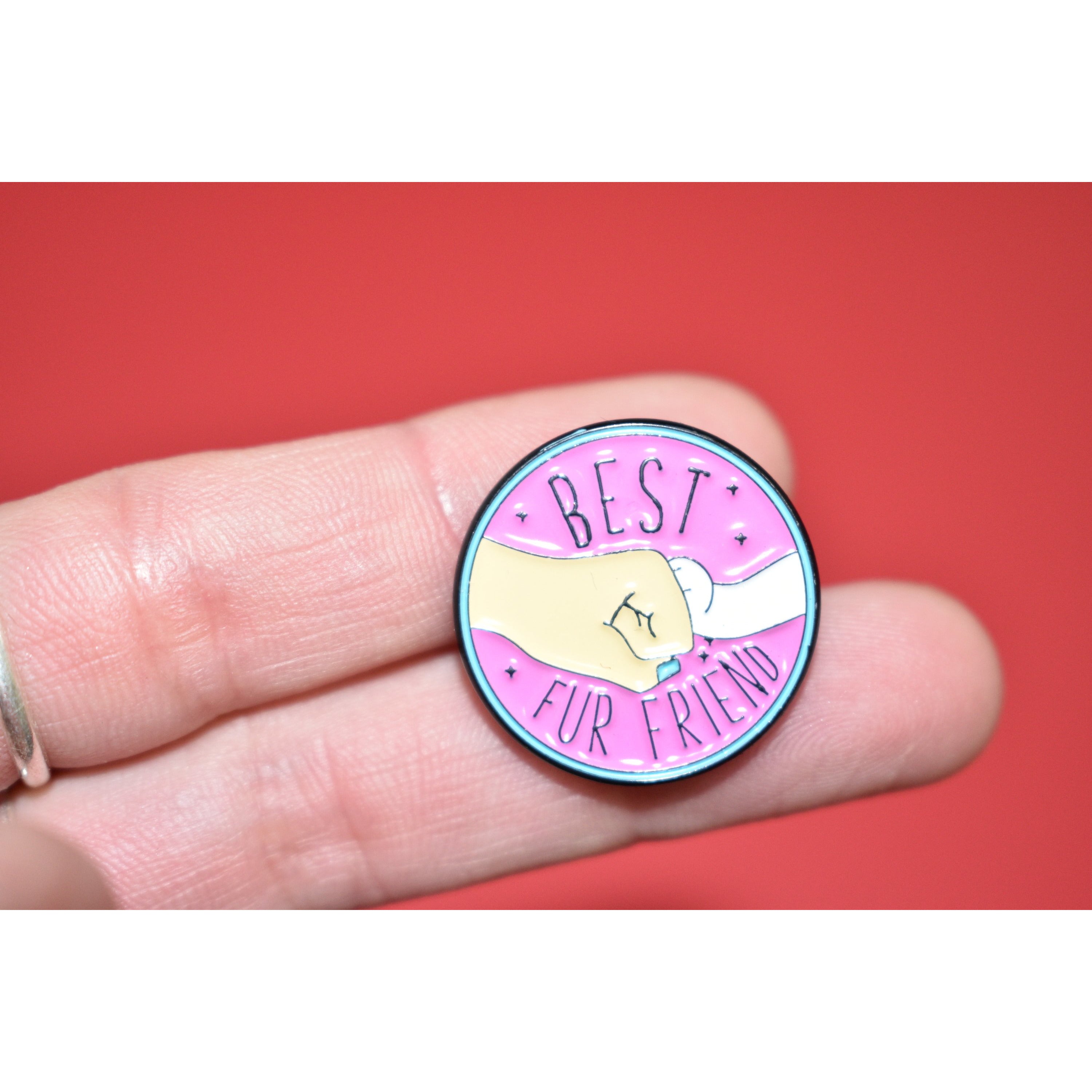 Best Fur Friend Enamel Pin - Dope Dog Co