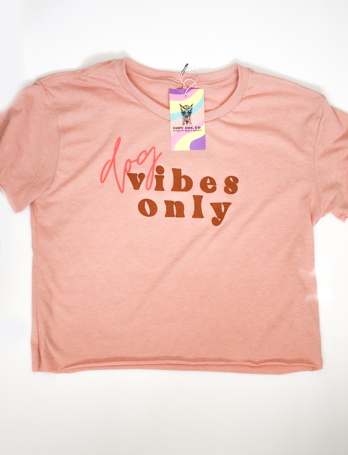 Dog Vibes Only Cropped Tee - Dope Dog Co