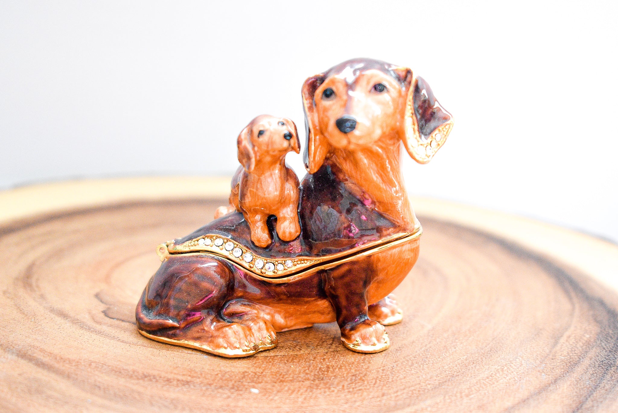 Ciel Collectables Dachshund Trinket Box LOT OF 4