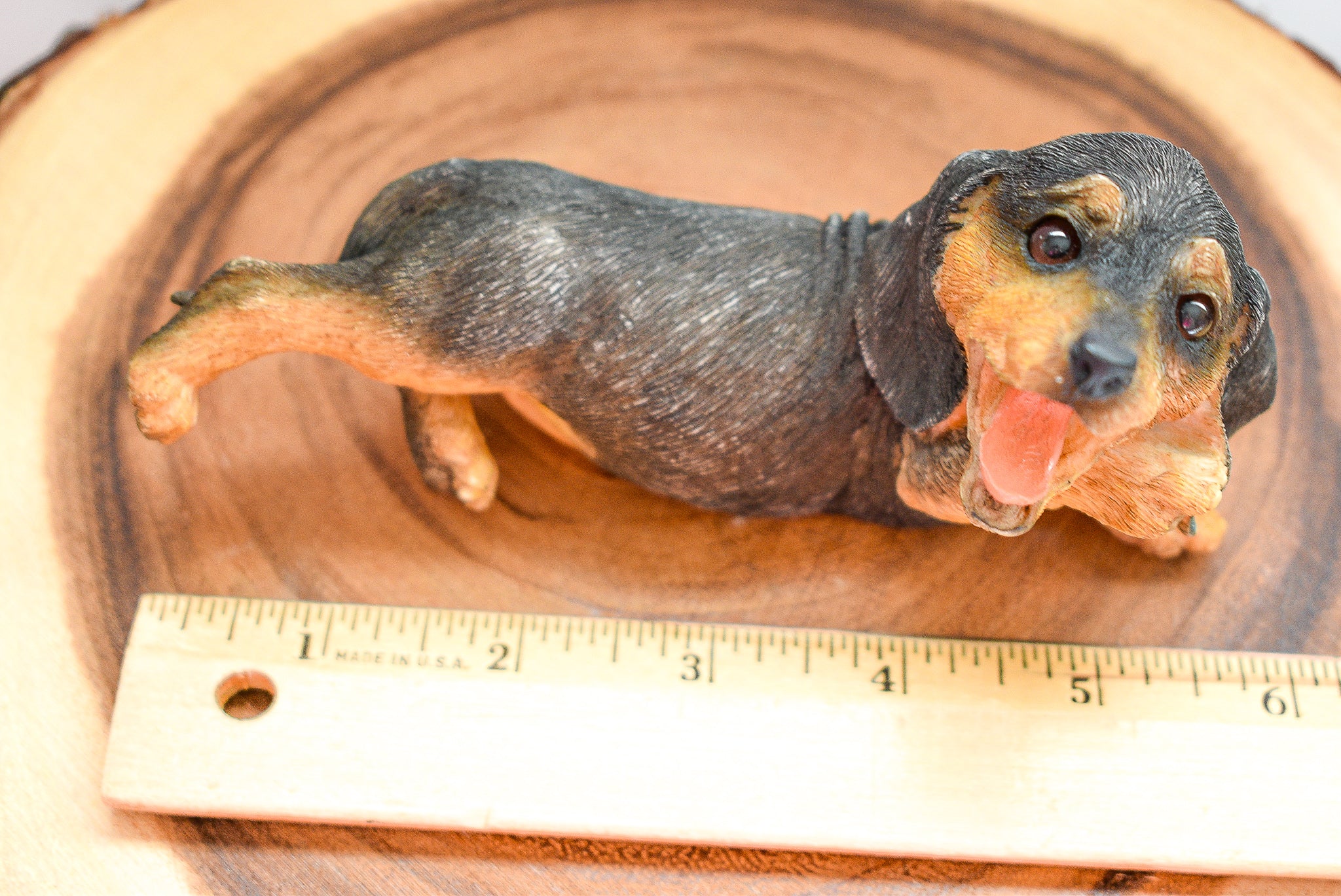 Living Stone Dachshund Figurine