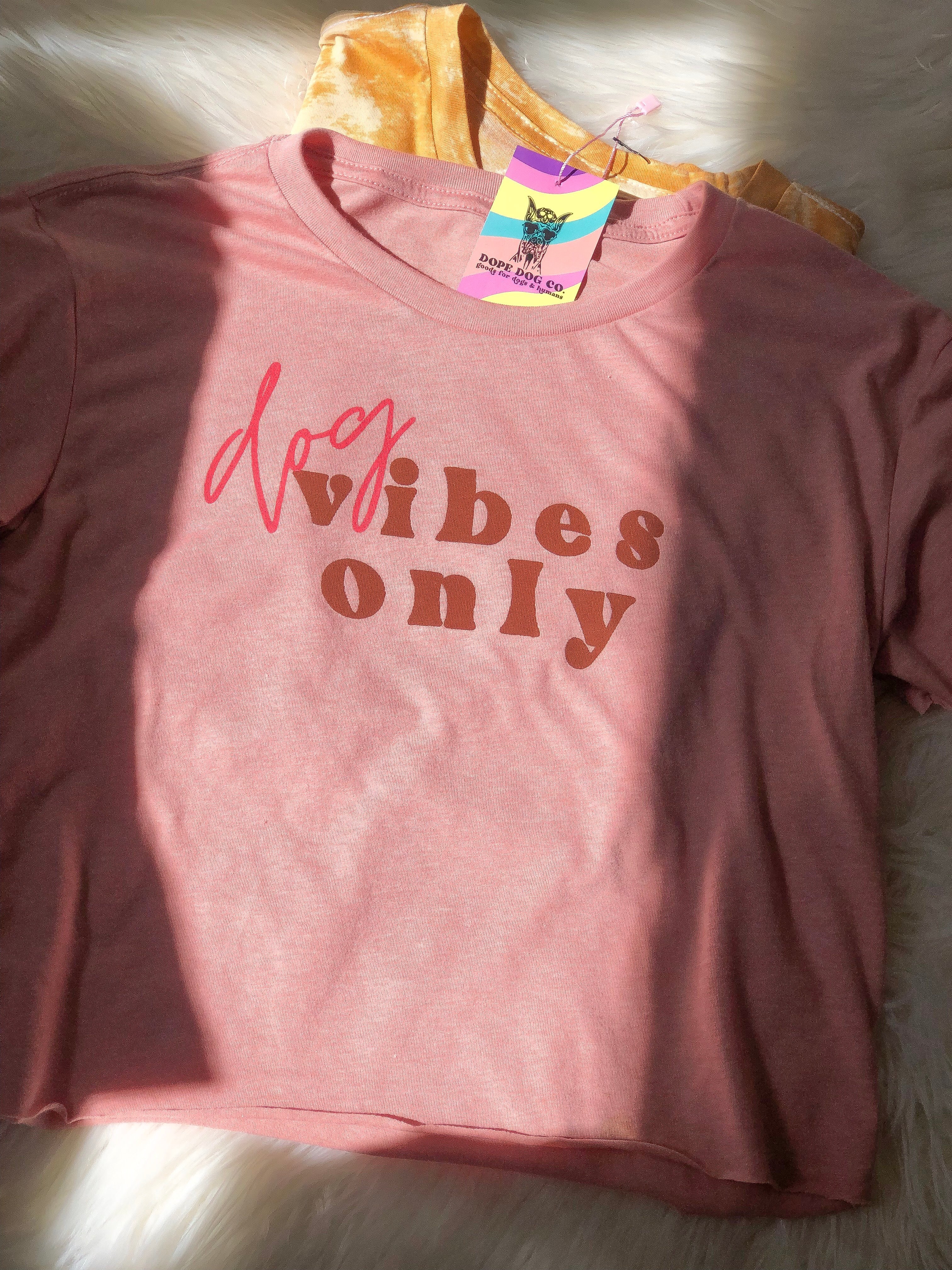 Dog Vibes Only Cropped Tee - Dope Dog Co