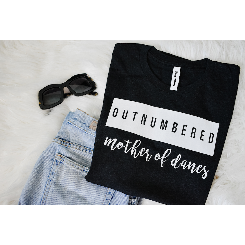 Outnumbered Danes Tee - Dope Dog Co