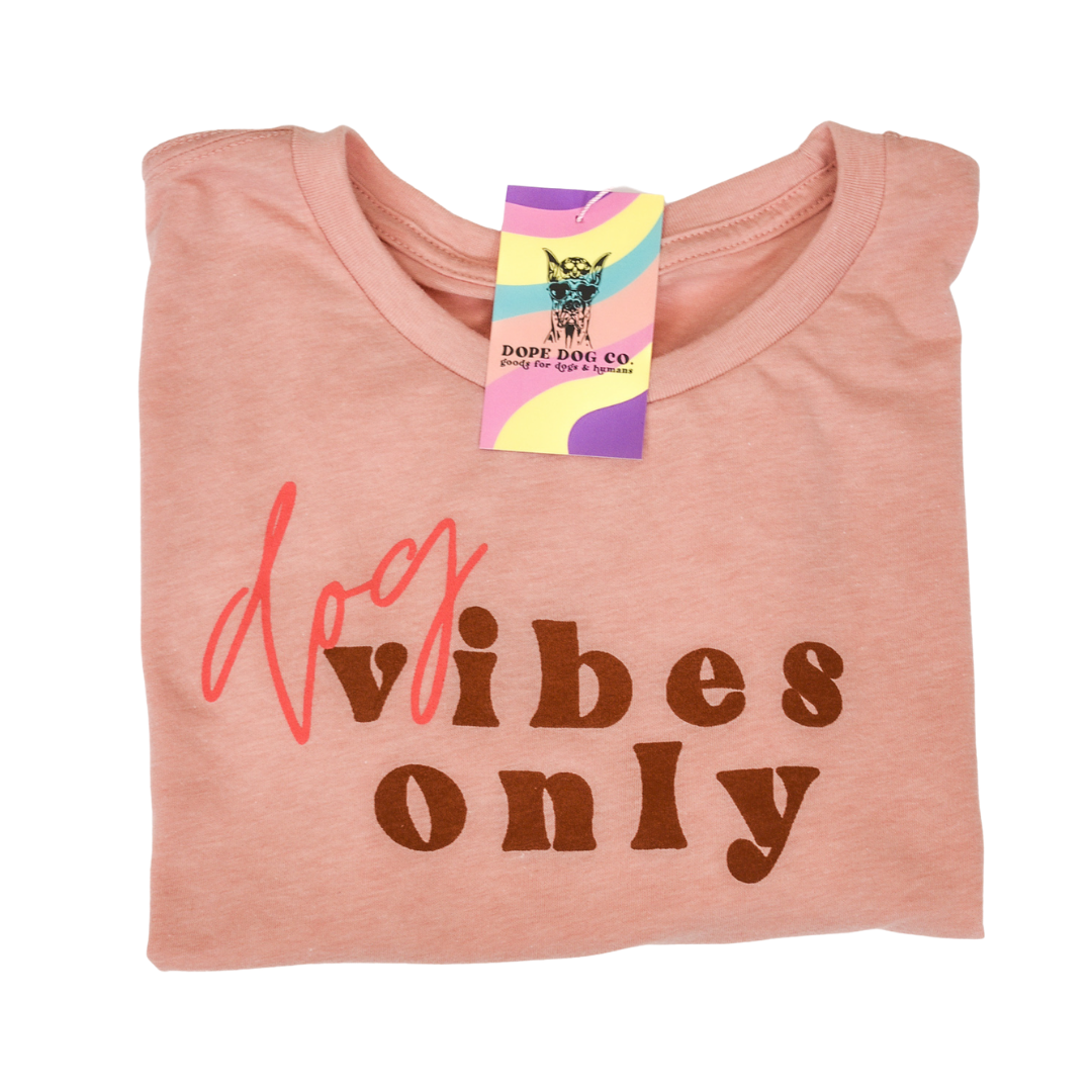 Dog Vibes Only Cropped Tee - Dope Dog Co