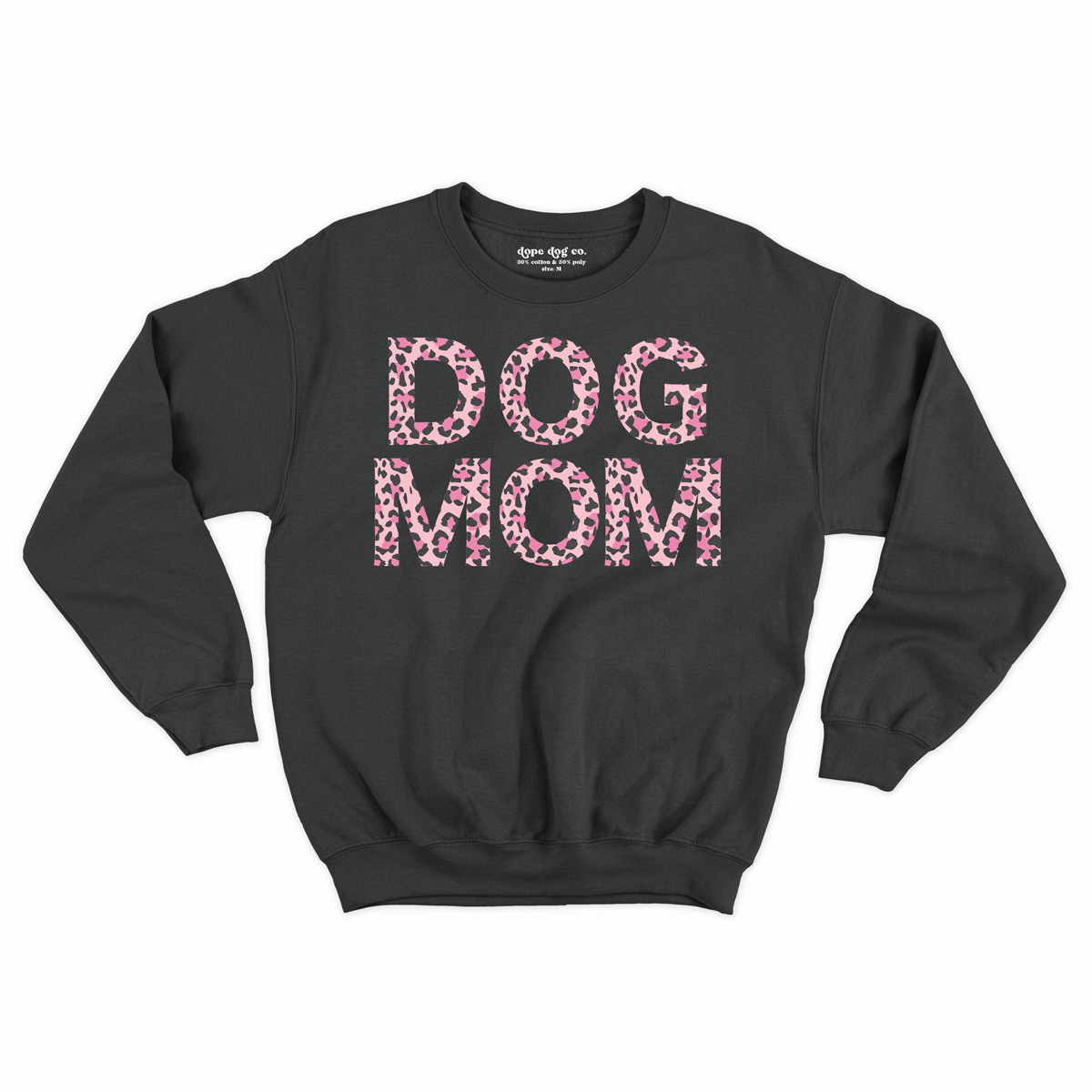 Dog Mom Pink Leopard Sweater