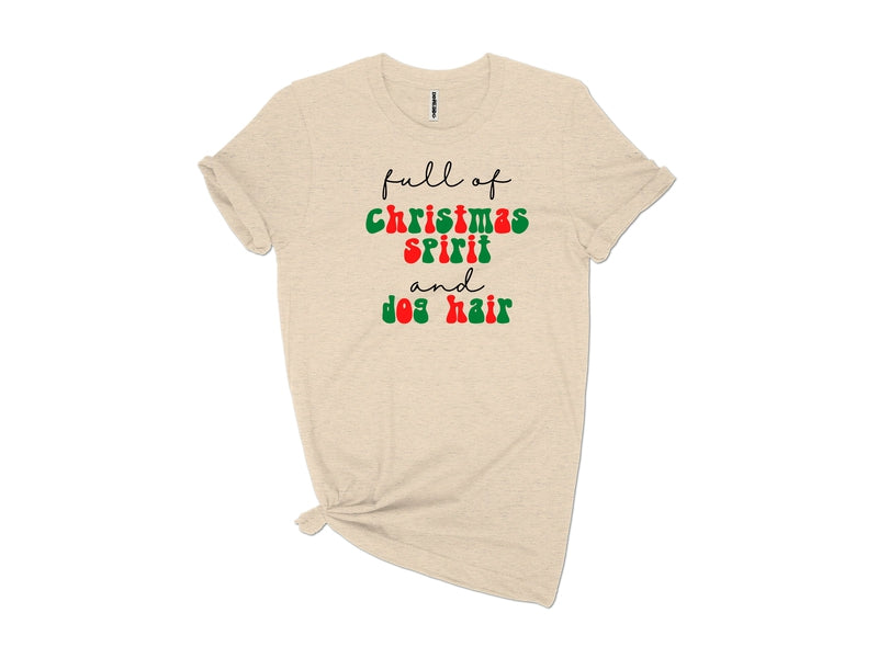 Christmas Spirit and Dog Hair Tee-Dope Dog Co