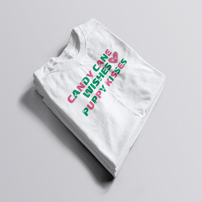 Candy Cane Wishes Tee-Dope Dog Co